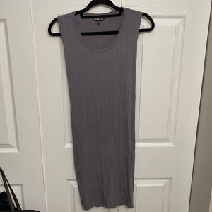 Express open back dress (grey)